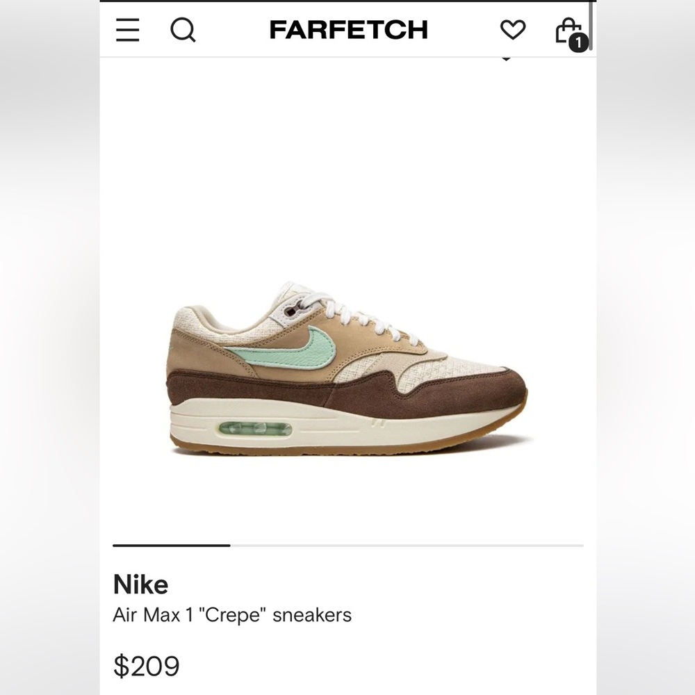 Air max 1 crepe